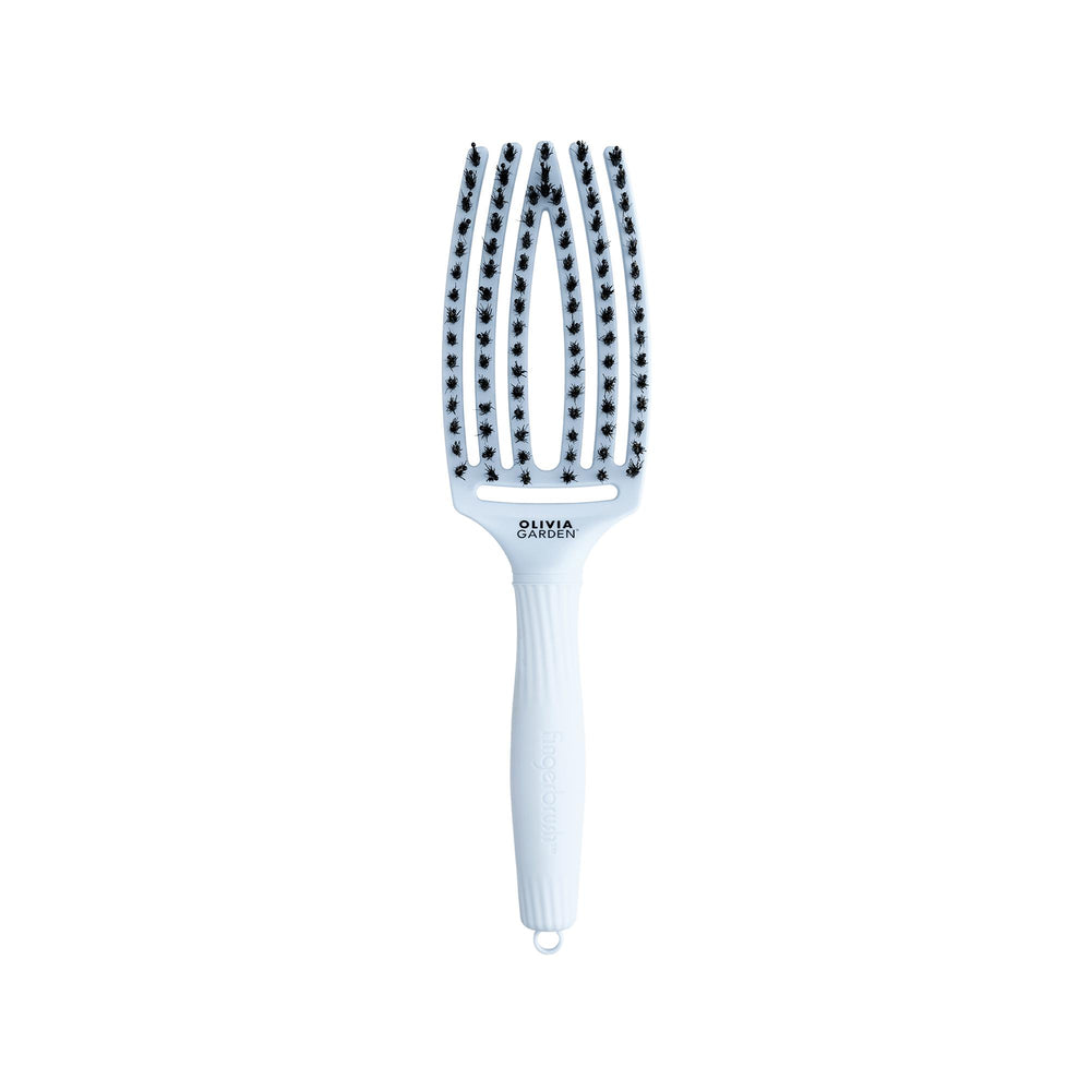 Olivia Garden Fingerbrush Care Ionic Boar & Nylon Pastel Blue