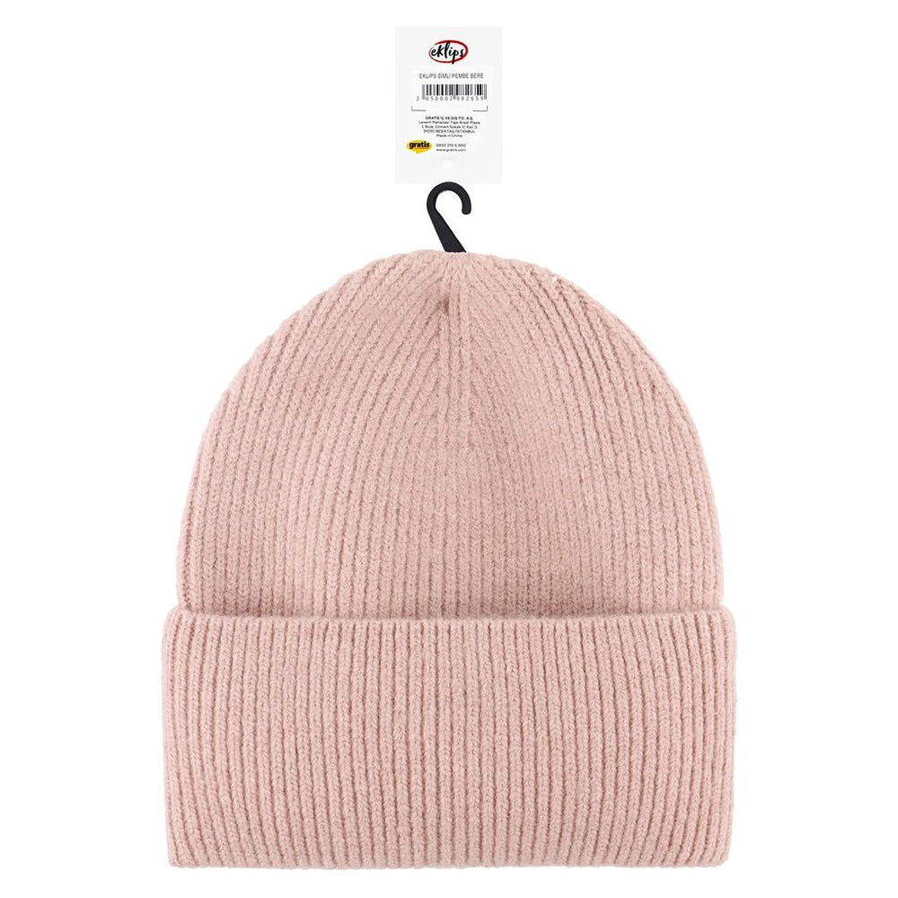 Eklips Glittery Pink Beanie with Cozy Warmth 1 Count