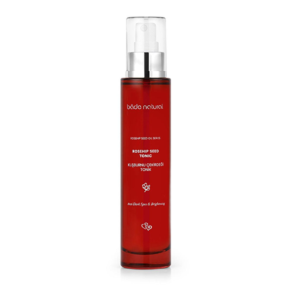 Bade Natural Rosehip Brightening Toner - Natural Facial Toner for Blemish Control, Pore Minimizing & Antioxidant Protection Rosehip Brightening Toner - Blemish & Pore Control | Bade Natural rosehip toner, brightening toner, blemish control toner, natural facial toner, pore minimizing toner, antioxidant toner, rose water toner, neroli water toner, skin brightening, hyperpigmentation treatment, facial toner, natural toner, skin care, blemish treatment, dark spot reduction, anti-aging, antioxidant, hydration, 