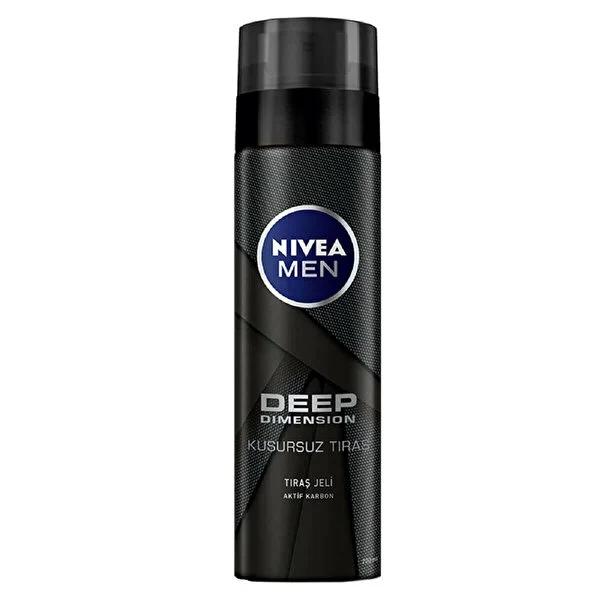 Nivea Men Deep Dimension Shaving Gel 200ml - Gentle Shaving for Sensitive Skin - image 3