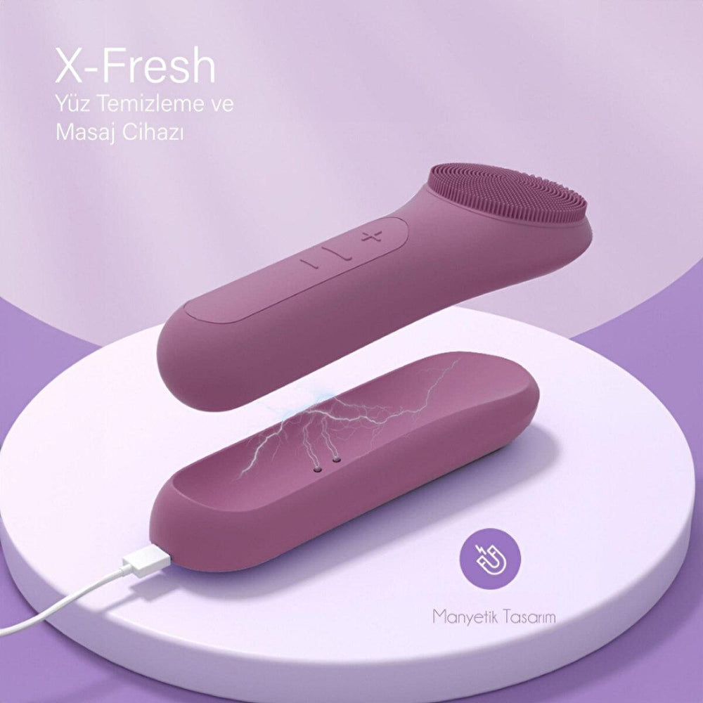X-Level X-Fresh Facial Cleansing & Massage Device: Deep Pore Cleansing, Blackhead Removal, & Blue Light Therapy for Radiant Skin X-Level Facial Cleansing Device: Blackhead Remover & Blue Light facial cleansing device, blackhead remover, blue light therapy, facial massager, pore cleanser, sonic cleansing brush, deep facial cleansing, skincare device, at home facial, rechargeable facial cleanser, cleansing brush, face exfoliator, sonic massager, blue light treatment, acne treatment, pore minimizer, skin rejuv