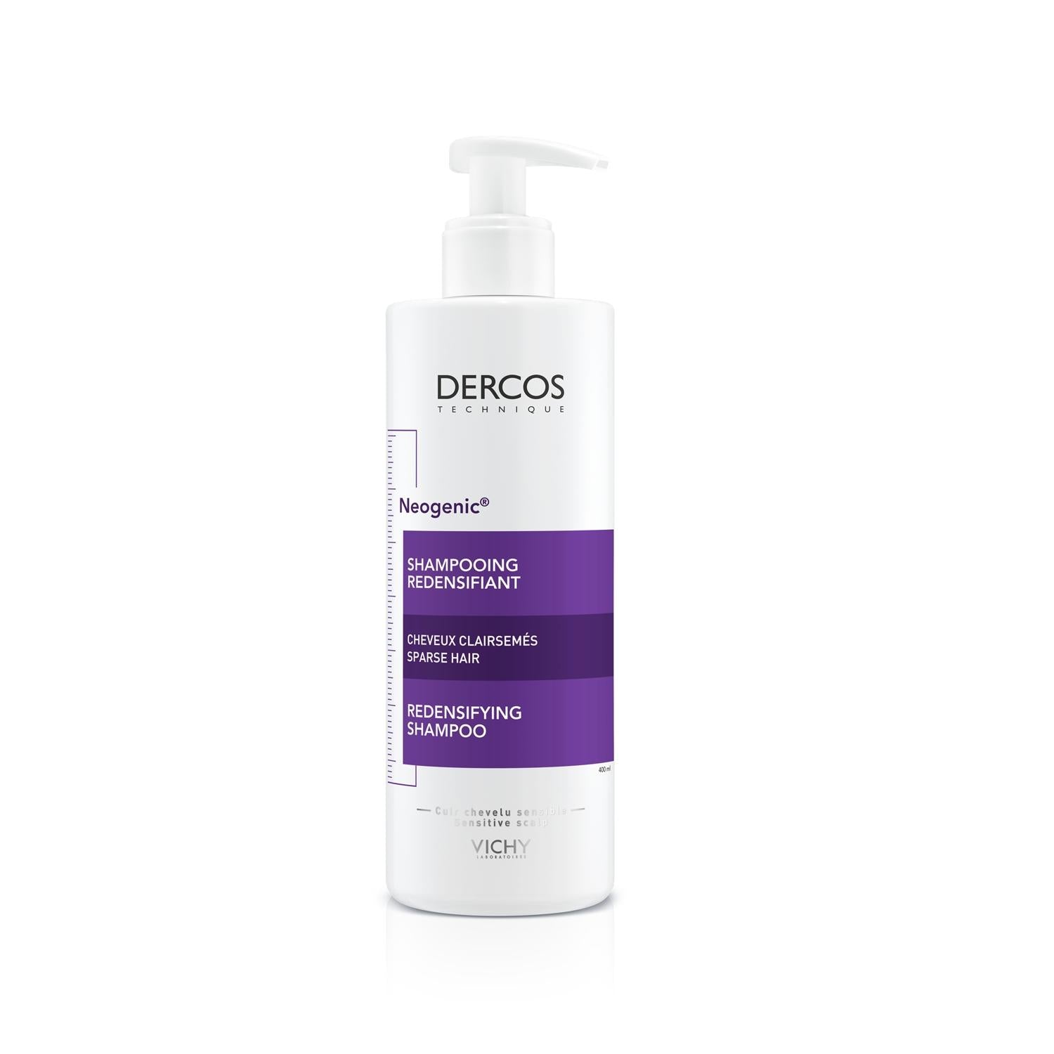 Vichy Dercos Neogenic Thickening Shampoo for Thin Hair - 13.53 fl oz - Dermatologically Tested Volumizing Formula Vichy Dercos Neogenic Thickening Shampoo - 13.53 fl oz Vichy Dercos Neogenic Shampoo, Thickening Shampoo for Thin Hair, Dermatologically Tested Hair Care, Volumizing Shampoo, Shampoo for Weak Hair, Hair Care, Hair Thickening, Vichy, Cosmetics, Beauty, Hair Products