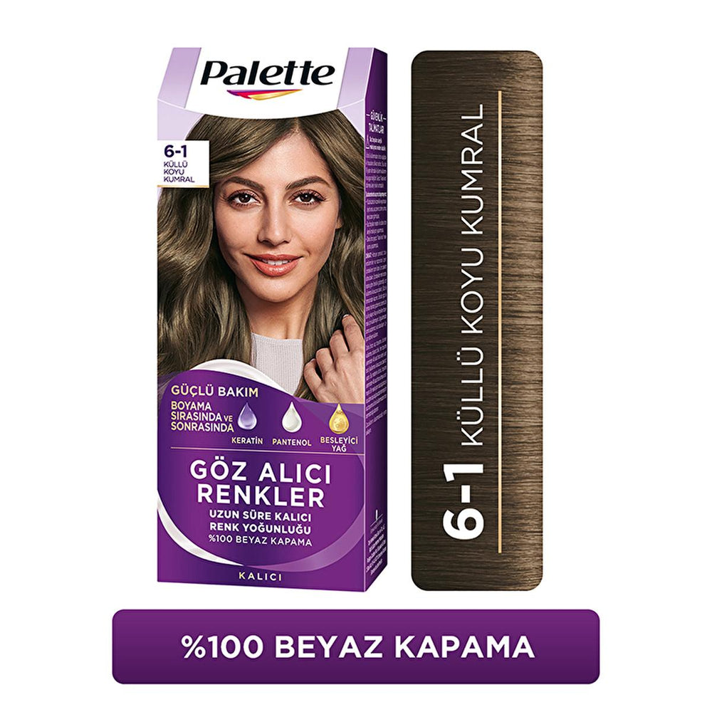 Palette Küllü Koyu Kumral: Cool Ash Dark Blonde Hair Dye with Keratin & Nourishing Oils - Intense, Long-Lasting Color & Shine Palette Ash Dark Blonde Hair Dye: Vibrant Color & Shine hair dye, küllü koyu kumral, cool dark blonde hair dye, permanent hair color, hair color with keratin, hair color with pantenol, hair color with nourishing oils, Palette hair dye, hair color, ash dark blonde, hair coloring, at-home hair color, hair care, beauty, personal care, women's hair dye, long-lasting hair color, vibrant h