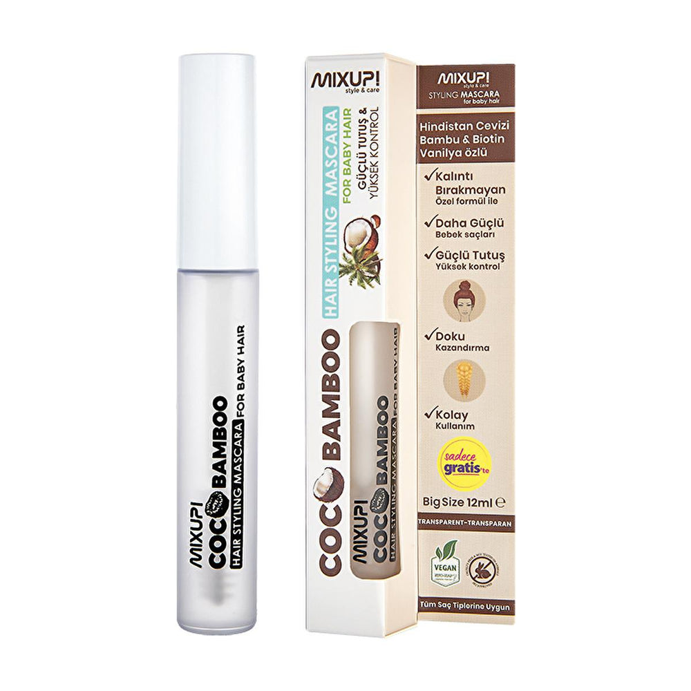 CocoBamboo Mixup. Hair Styling Mascara - Transparent, 12ml - Smooths, Styles, and Holds with Non-Residue Formula - view 2