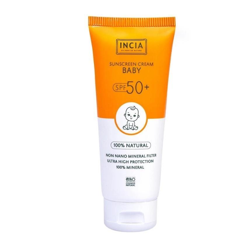 INCIA Natural Baby Sunscreen SPF 50+ - 100% Natural Ingredients, Non-Nano Titanium Dioxide, Calendula Oil for Sensitive Skin INCIA Natural Baby Sunscreen SPF50+ - Safe & Effective Sun Protection natural baby sunscreen, SPF 50+ sunscreen, organic baby sun cream, non-nano titanium dioxide sunscreen, baby sun protection, Ecocert certified, chemical-free baby products, sensitive skin care, moisturizing sunscreen, sunburn relief, outdoor baby care, baby skincare, natural sun protection, baby sunscreen lotion