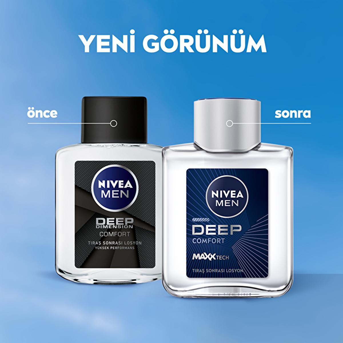 Nivea Men Deep Dimension Comfort After Shave Lotion - Soothes & Protects Sensitive Skin, Modern Masculine Fragrance Nivea Men Deep Dimension Comfort After Shave Lotion - Soothes Sensitive Skin Nivea Men After Shave Lotion, Deep Dimension Comfort, Post shave care for men, Sensitive skin skincare, Dermatologically approved after shave lotion, Men's grooming products, Skincare for men, After shave lotion, Sensitive skin care, Men's skincare routine, Nivea Men skincare, Modern masculine fragrance, Skincare prod