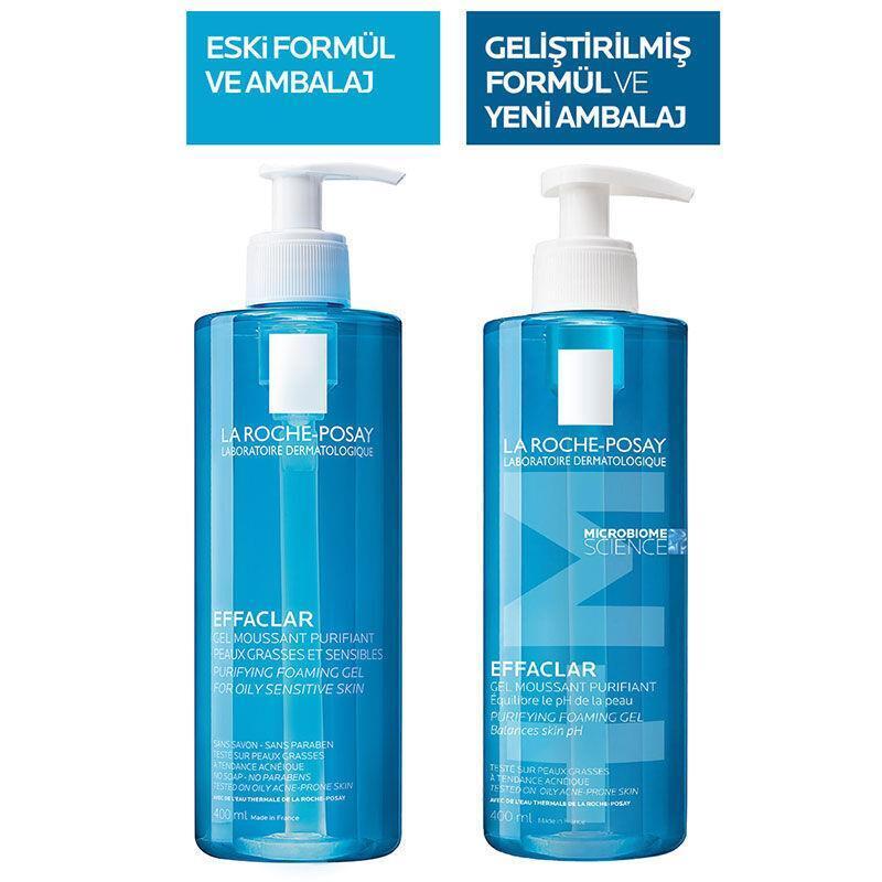 La Roche Posay Effaclar Gel 400ml - Gentle Facial Cleansing for Acne-Prone Skin - view 3