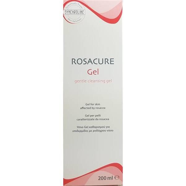 synchroline rosacure gentle cleansing gel 200ml front view, synchroline gentle cleansing gel texture, synchroline gentle cleansing gel on a bathroom counter Synchroline Rosacure Gentle Cleansing Gel - Hydrating Cleanser | 200ml Synchroline Gentle Cleansing Gel | 200ml gentle-cleansing-gel, sensitive-skin, hydrating-cleanser, skincare, synchroline, ai-generated, rosacea, moisturizing, face-cleanser, daily-use