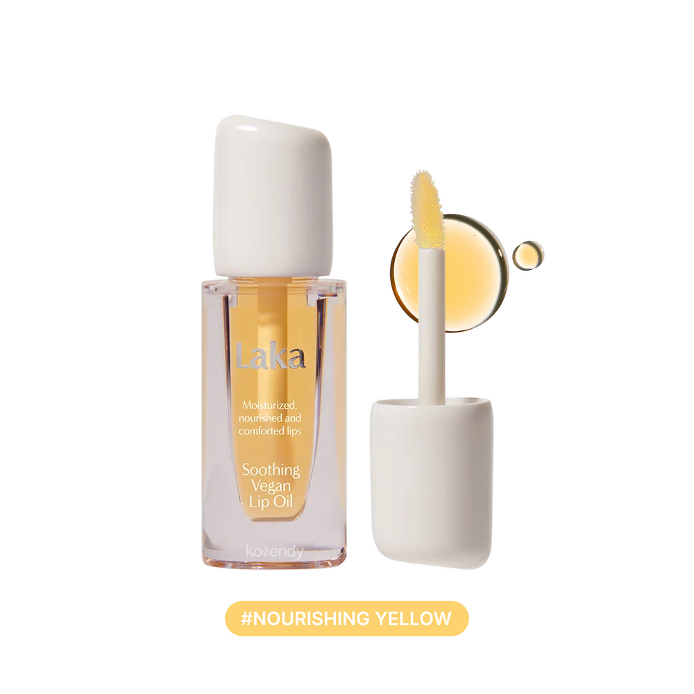 Laka Soothing Vegan Lip Oil Nourishing Yellow 4.5ml