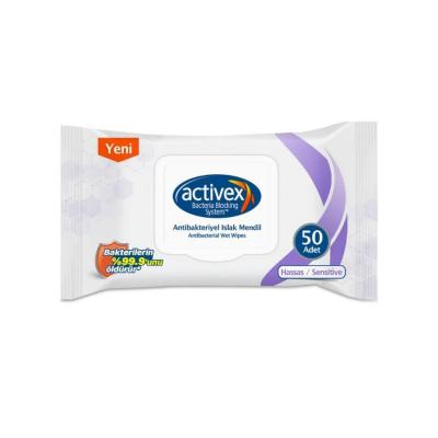 Activex Antibacterial Wet Wipes - Gentle, pH-Balanced, 50 Count for Sensitive Skin & Hand Hygiene Activex Antibacterial Wet Wipes - 50 Count antibacterial wet wipes, hygiene products, sensitive skin care, hand sanitizing wipes, pH-balanced cleansing wipes, personal care, baby care, travel essentials, hygiene on-the-go, antibacterial protection, gentle skin care, family hygiene products