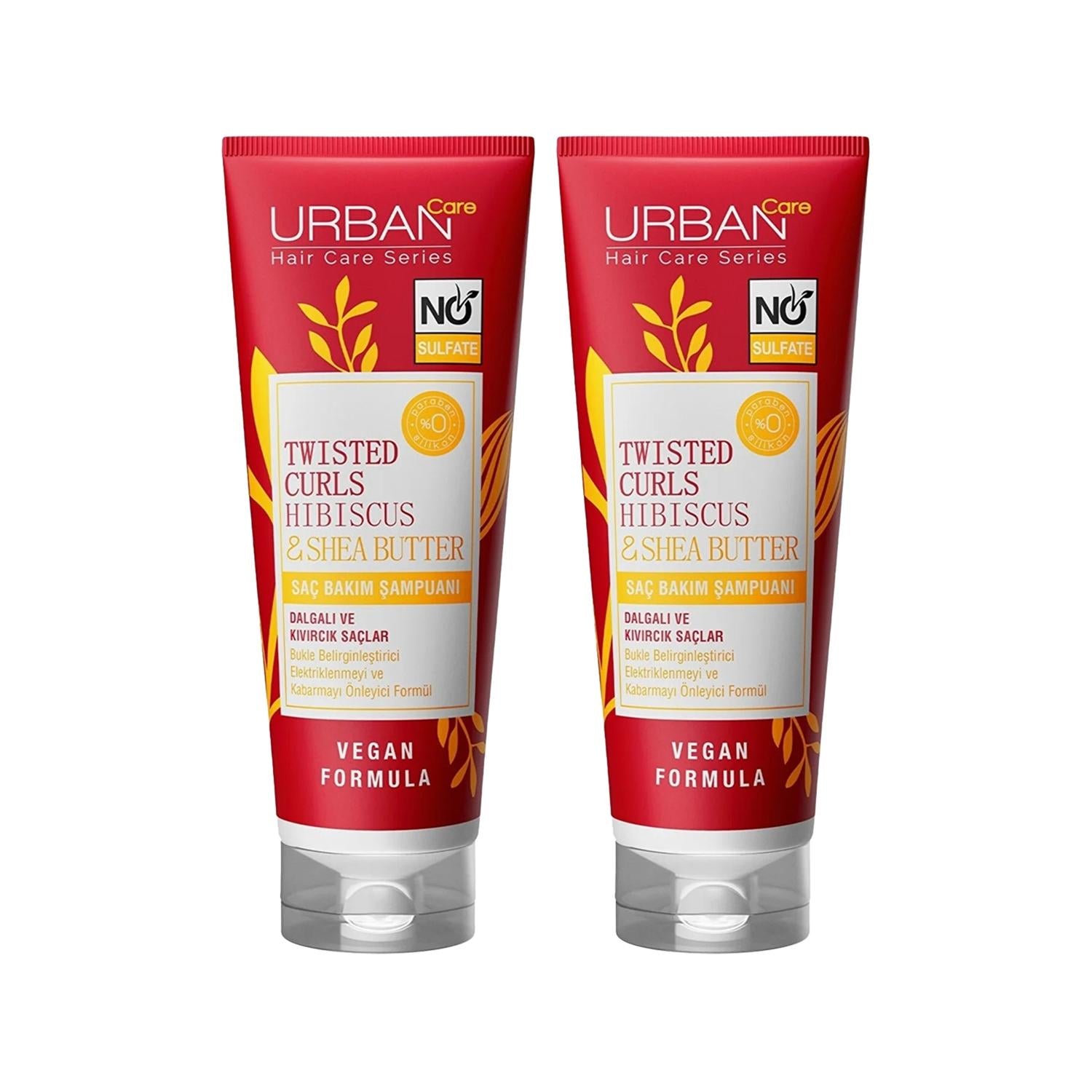 URBAN Care Sulfate-Free Shampoo for Curly & Wavy Hair - Hibiscus & Shea Butter, 2 x 250ml URBAN Care Sulfate-Free Shampoo for Curly Hair sulfate-free shampoo, curly hair care, wavy hair shampoo, hibiscus hair care, shea butter shampoo, natural hair care products, moisturizing shampoo, gentle shampoo, curly hair solution, wavy hair solution, hair care for dry hair, hair care for damaged hair, URBAN Care products