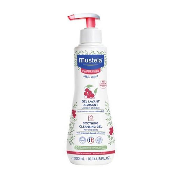 Mustela Baby Shampoo Soothing Cleansing Gel 300ml - Gentle, Natural, Vegan, Fragrance-Free for Sensitive Skin - image 3
