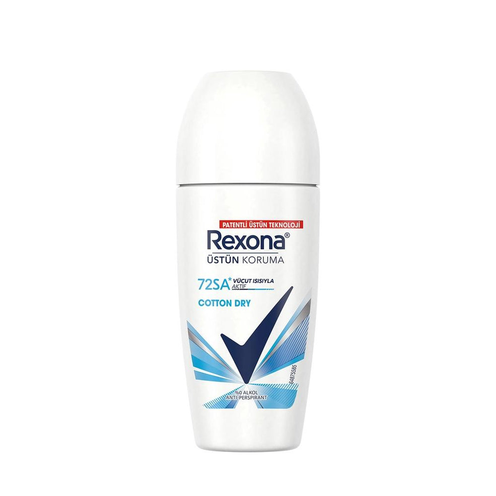Rexona Cotton Dry Roll-On Deodorant with 72H Protection 50ml