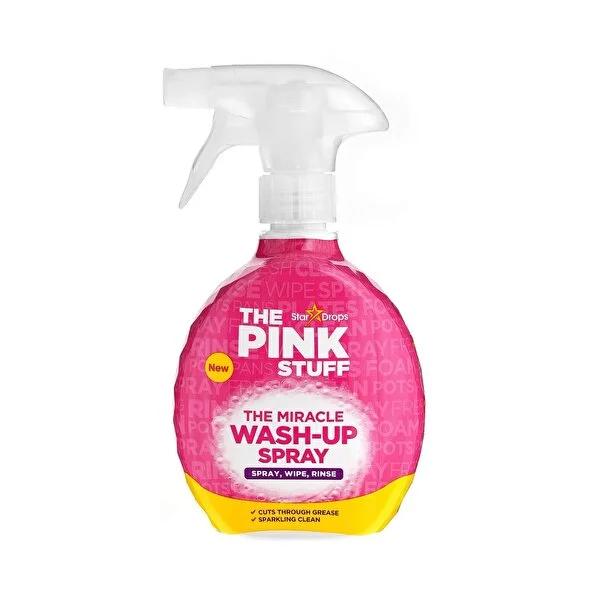 The Pink Stuff Miracle Dish Soap Spray - Grease Remover & Kitchen Cleaner for Sparkling Dishes - 16.91 fl oz The Pink Stuff Dish Soap Spray - Grease Remover & Kitchen Cleaner dish soap spray, grease remover spray, kitchen cleaner, dishwashing liquid, surface cleaner, The Pink Stuff, grease dissolving spray, easy dish cleaning, kitchen cleaning spray, dish soap, dish soap, grease remover, kitchen cleaning, dishwashing, surface cleaning, cleaning spray, Pink Stuff cleaner, cleaning solution, kitchen, dishes, 