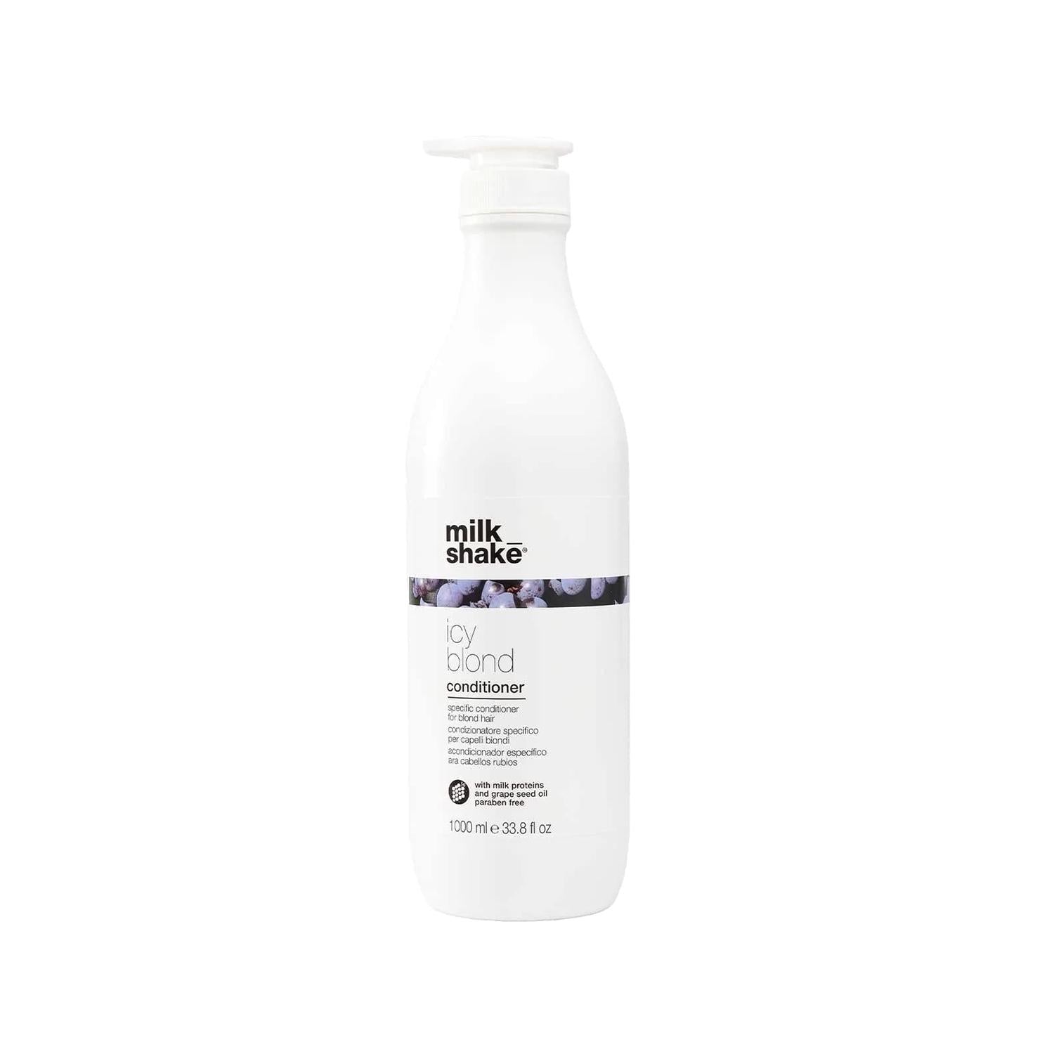 milk_shake Icy Blond Hair Cream - 1000ml Conditioning Treatment for Blonde Hair, Hydrating & Nourishing milk_shake Icy Blond Hair Cream 1000ml - Blonde Hair Care hair cream, blonde hair care, milk_shake Icy Blond, hair conditioner, 1000 ml hair product, hair treatment, blonde hair maintenance, conditioning hair care, milk_shake brand, hydrating hair cream, nourishing hair treatment, blonde hair color care