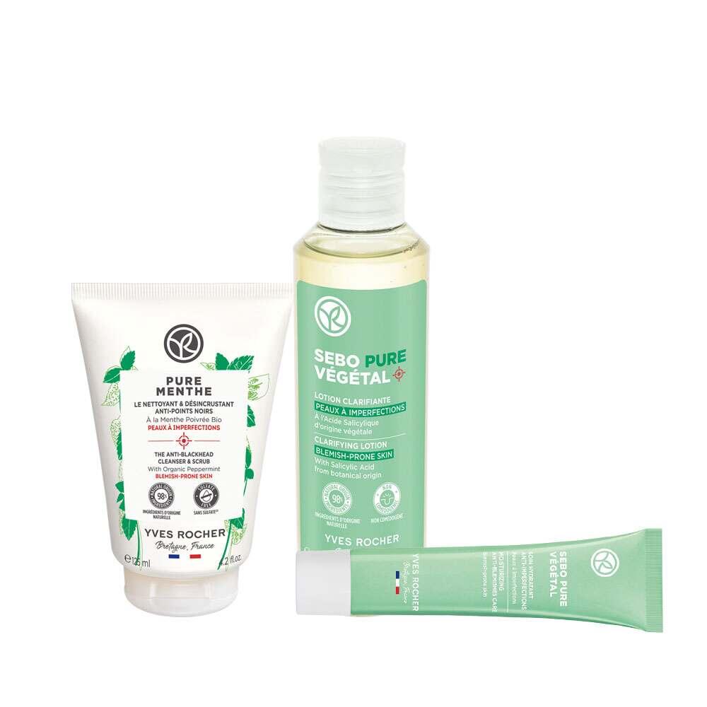 Sebo Pure Vegetal Acne-Prone Skin Care Set - Daily Cleansing Routine with Organic Mint & Botanical Salicylic Acid Sebo Pure Vegetal Acne-Prone Skin Care Set for Daily Cleansing acne-prone skin care, daily cleansing routine, natural skincare products, organic skincare, acne treatment products, skincare set, face wash, toner, moisturizer, organic mint, botanical salicylic acid, gentle skincare, sensitive skin care, blackhead reduction, pore minimizer, antioxidant skincare, complete skincare routine, travel sk