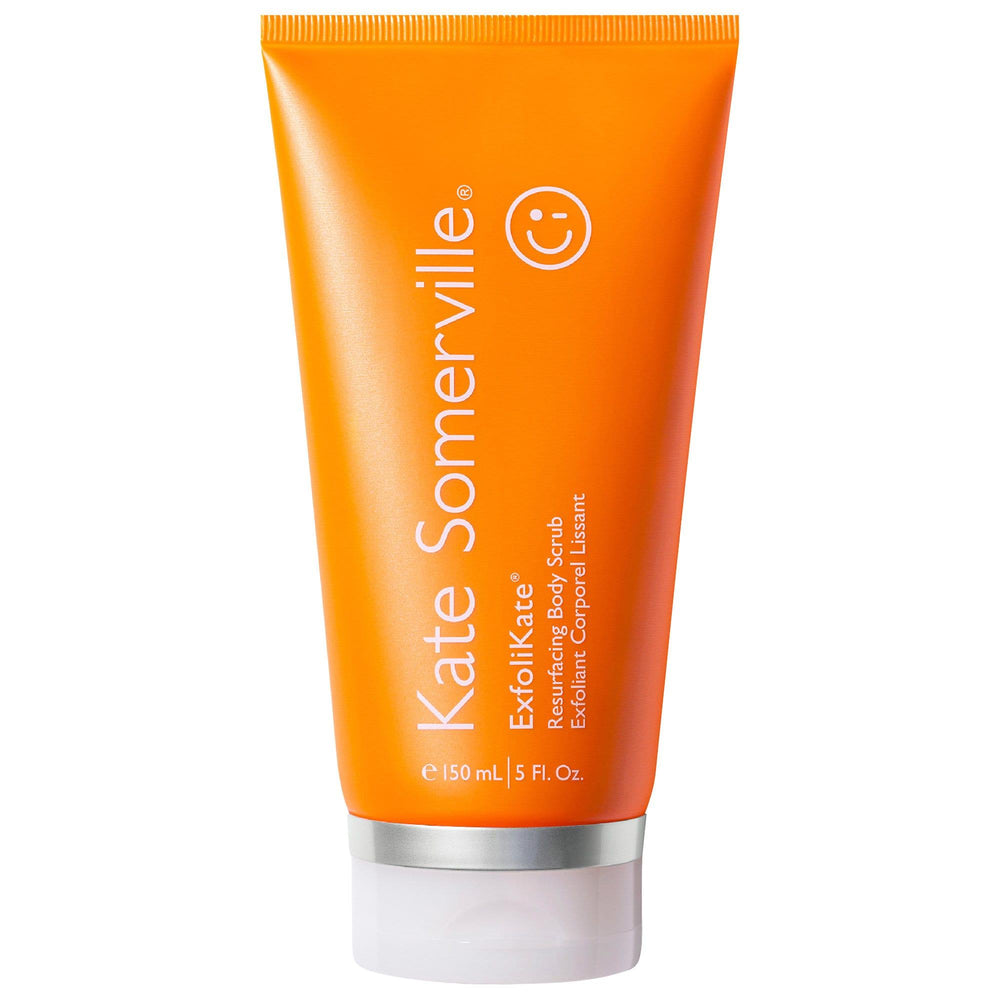 Kate Somerville ExfoliKate Resurfacing Body Scrub - Exfoliating Body Treatment for Smooth, Polished Skin with AHA, BHA & Caffeine ExfoliKate Body Scrub - Smooth Skin in 3 Minutes | Kate Somerville exfoliating body scrub, chemical exfoliation, physical exfoliation, body treatment for smooth skin, Kate Somerville ExfoliKate Resurfacing Body Scrub, smooth skin, radiant skin, bump-free skin, AHA, BHA, caffeine, cruelty-free, cleaner beauty, sensitive skin, dull skin, rough skin, ingrown hairs, body care, skin c