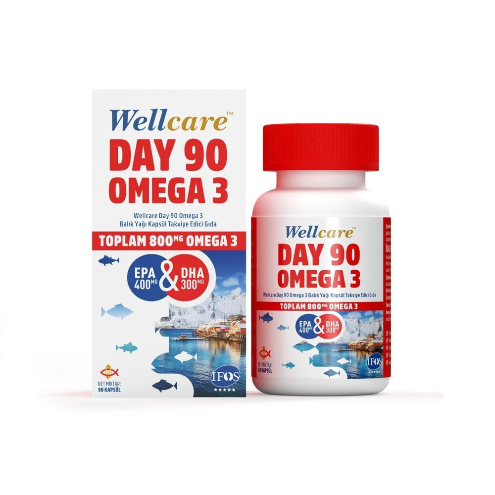 Wellcare Day 90 Omega 3 Dietary Supplement 90 Capsules
