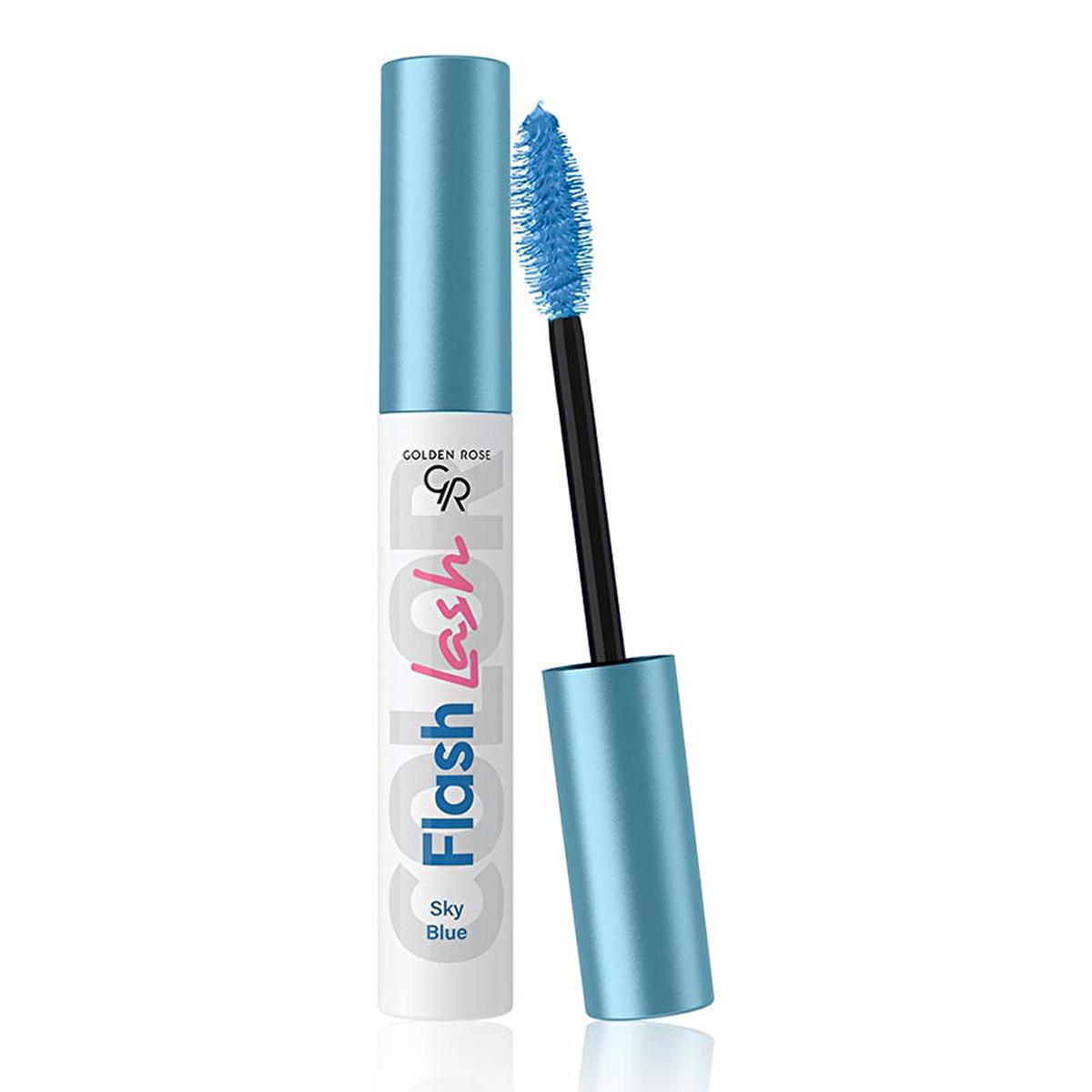 Golden Rose Colored Mascara - Waterproof, 8 Color Options, Long-Lasting, Golden Rose Flash Lash Mascara Golden Rose Waterproof Colored Mascara - 8 Colors colored mascara, waterproof mascara, Golden Rose Flash Lash, colorful eye makeup, long-lasting mascara, makeup, cosmetics, beauty products, eye care, vibrant colors, waterproof formula, specially designed fiber brush, easy removal, GR Double-Phase Makeup Remover, bold makeup looks, colorful makeup, beauty essentials