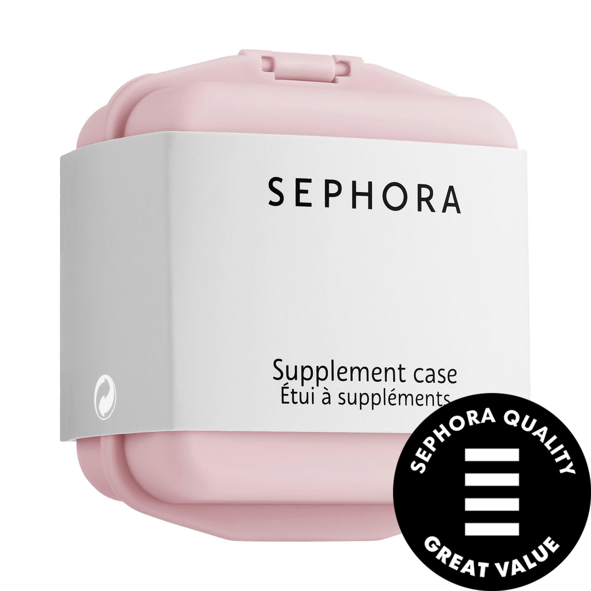 Sephora Mini Supplement Case - Travel-Friendly Eco-Friendly Supplement Storage with 3 Compartments Sephora Mini Supplement Case - Eco-Friendly Storage supplement storage case, travel supplement organizer, eco-friendly supplement case, daily supplement container, recyclable packaging, health supplements, wellness products, travel accessories, supplement organization, Sephora products, eco-friendly products, travel-friendly design, health and wellness, supplement case, vitamin storage, mineral supplements, be