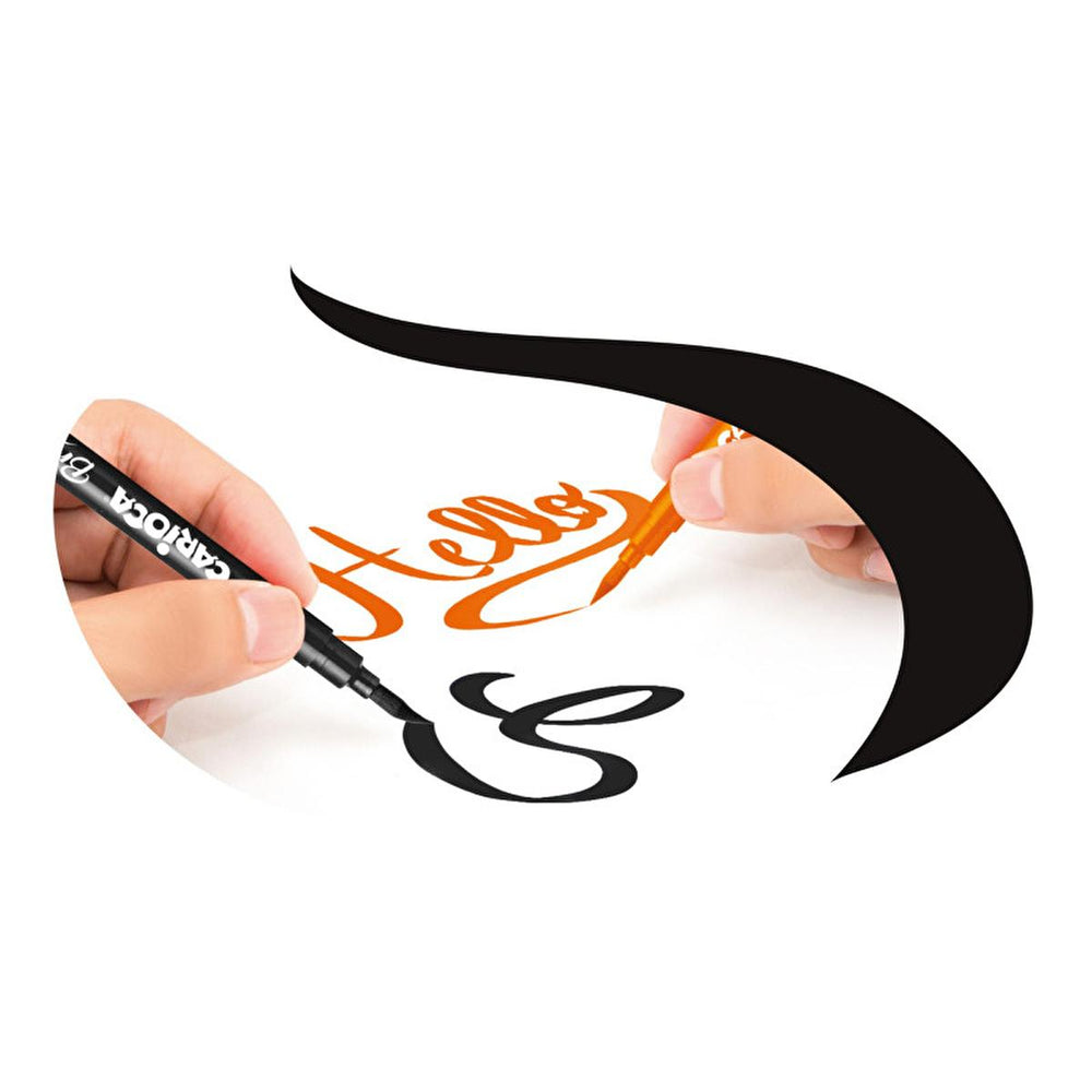 Carioca Super Brush Keçeli Boya Kalemi 10'lu - Washable Ink Brush Pens for Artistic Designs - view 4