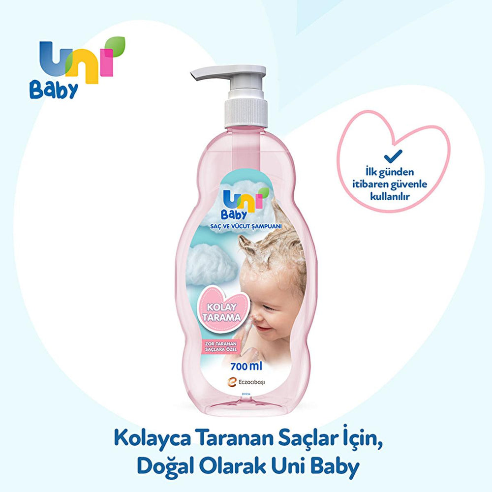 Uni Baby Kolay Tarama Saç ve Vücut Şampuanı - Gentle Detangling Baby Shampoo 700ml - view 5