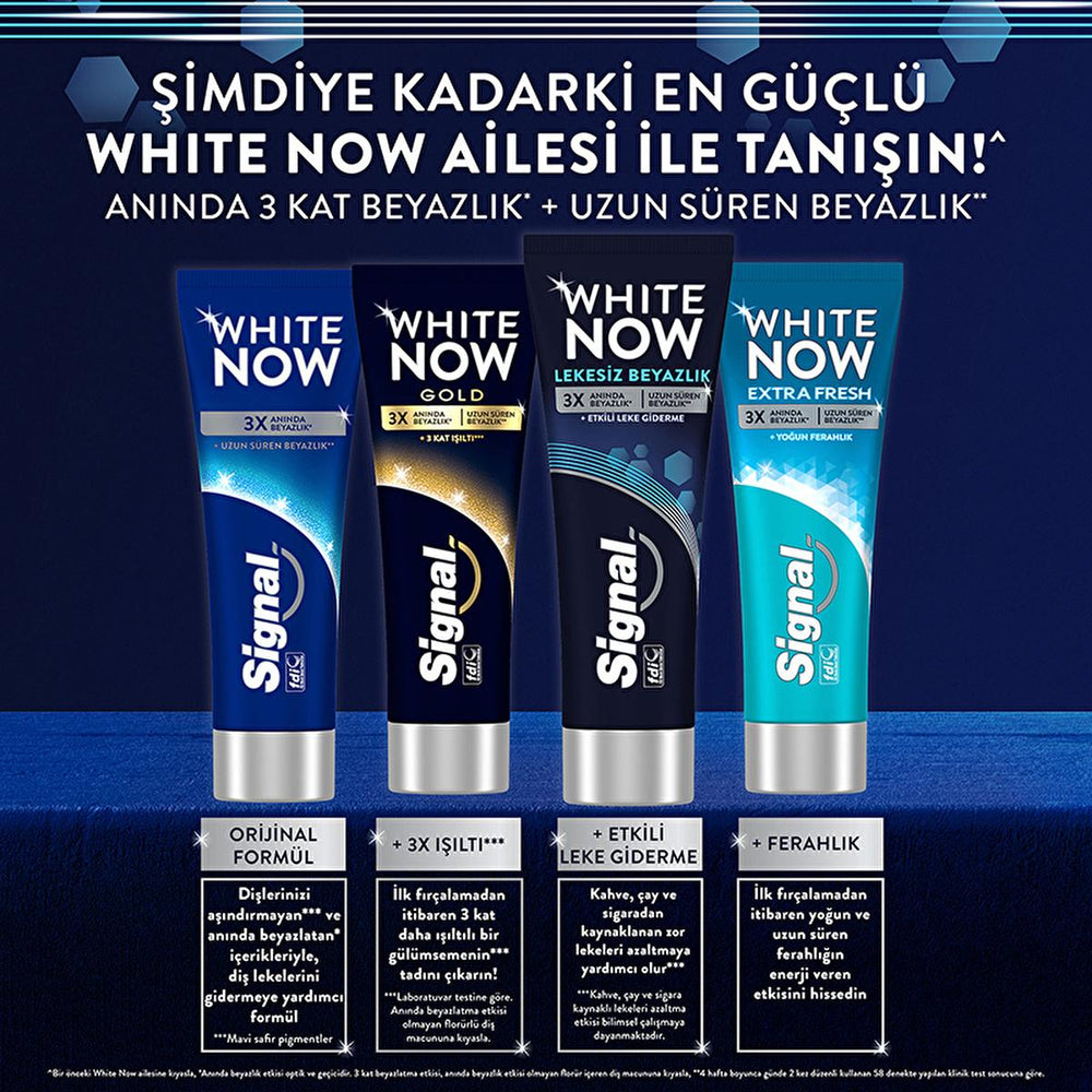 Signal White Now Whitening Toothpaste - Instant 3x Whitening, Stain Removal - 2.54 fl oz - view 6