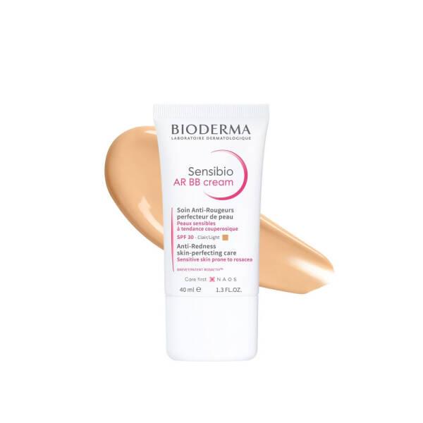 Bioderma Sensibio AR BB Cream SPF30 - Redness Relief for Sensitive Skin, Moisturizing BB Cream - Foundation