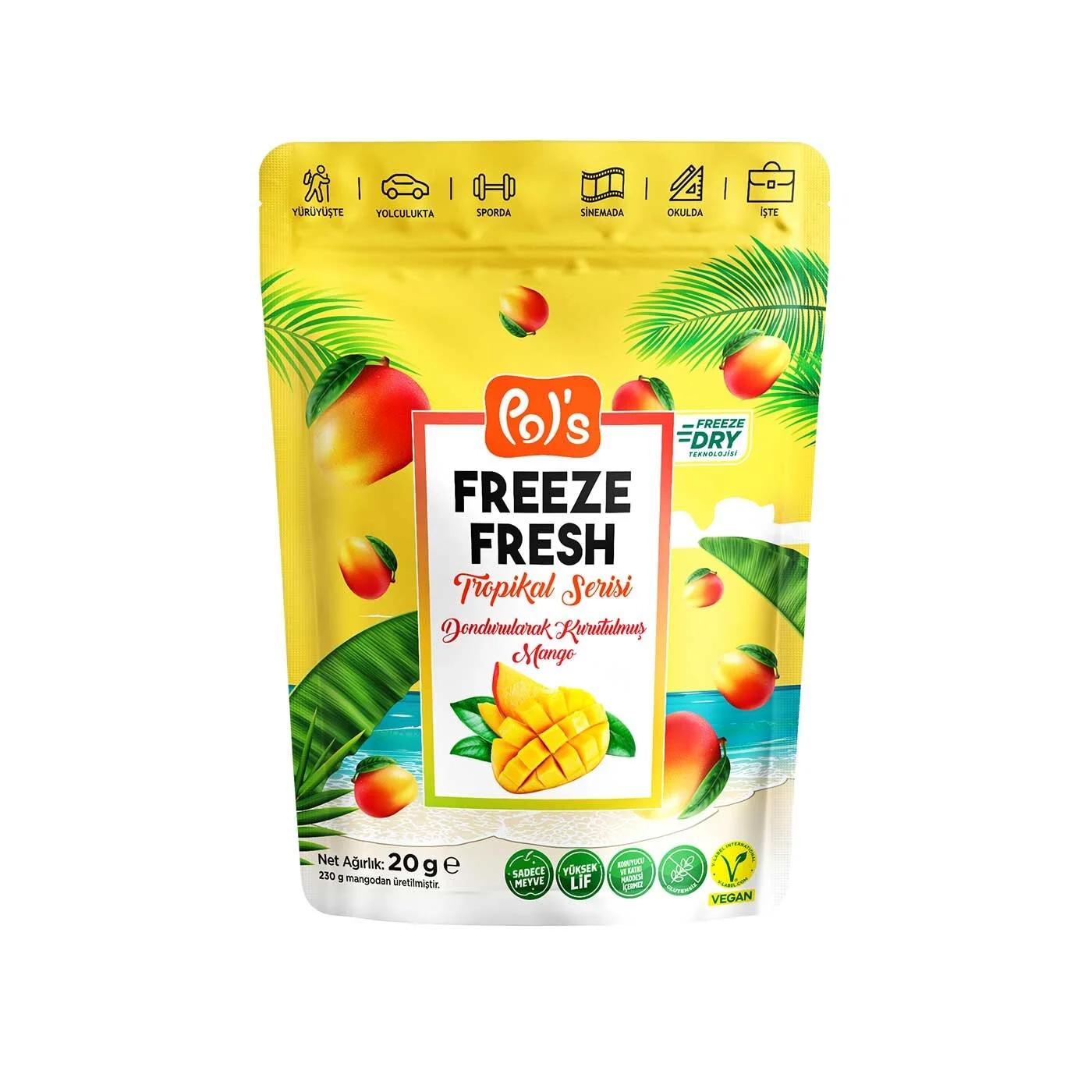 Pols Freeze-Dried Mango Crunchy Fruit Snack 20g