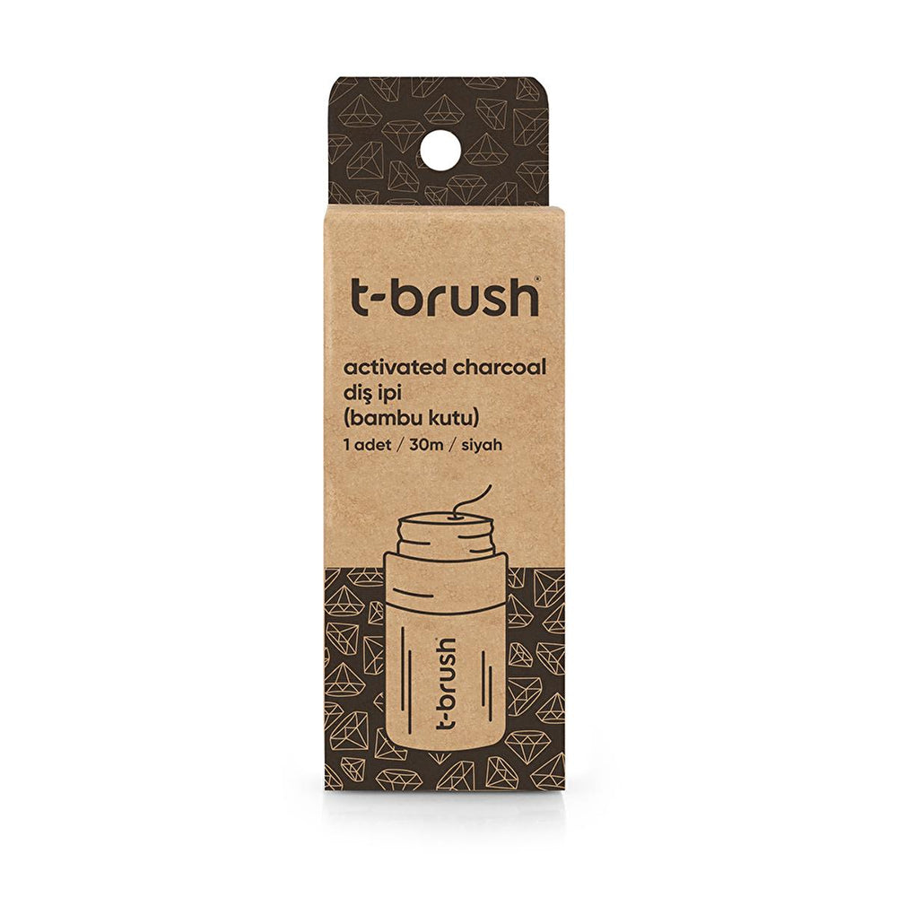 T-Brush Activated Charcoal Bamboo Dental Floss - Eco-Friendly, Vegan, Plastic-Free - Freshens Breath & Prevents Plaque T-Brush Bamboo Charcoal Floss - Eco-Friendly Dental Care Activated charcoal dental floss, Bamboo dental floss, Natural dental floss, Vegan dental floss, Biodegradable dental floss, Plastic free dental floss, Eco friendly dental floss, Sustainable dental floss, Mint dental floss, Charcoal floss, Dental Floss, Eco-conscious, Plastic-free, Natural oral hygiene, Sustainable oral hygiene, Mint f
