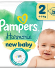 Pampers Prima Harmonie Size 2 Diapers for Sensitive Skin 39 Count