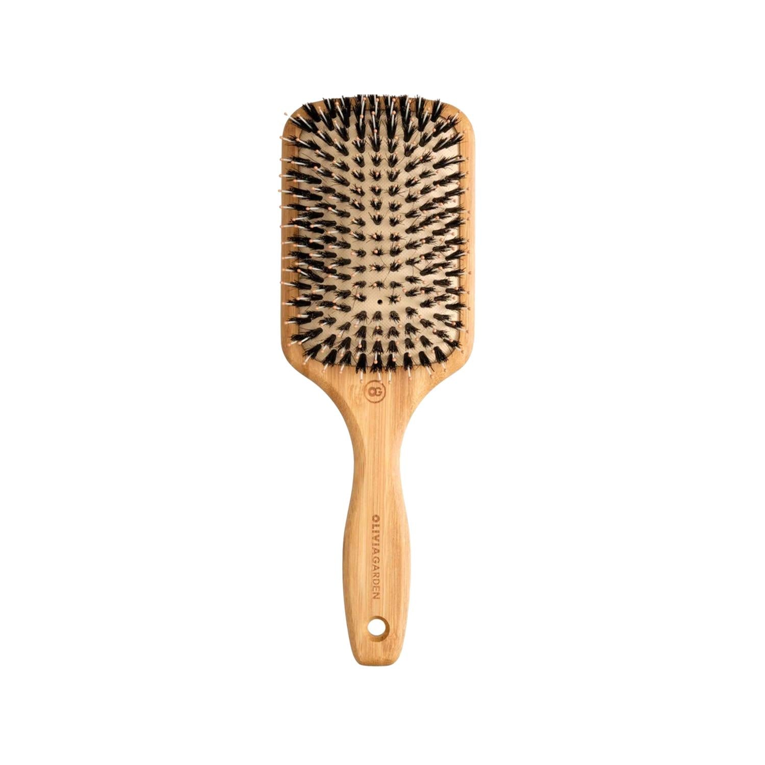Olivia Garden Bamboo Touch Detangle Combo Hair Brush L - Eco-Friendly Detangling for Curly Hair Olivia Garden Bamboo Detangle Brush L - Eco-Friendly Hair Care Bamboo hair brush, Detangling hair brush, Olivia Garden hair brush, Eco-friendly hair care, Large hair brush, Sustainable beauty products, Curly hair care, Gentle hair tools, Hair detangling solutions, Eco-friendly beauty, Natural hair care, Hair care tools, Olivia Garden products