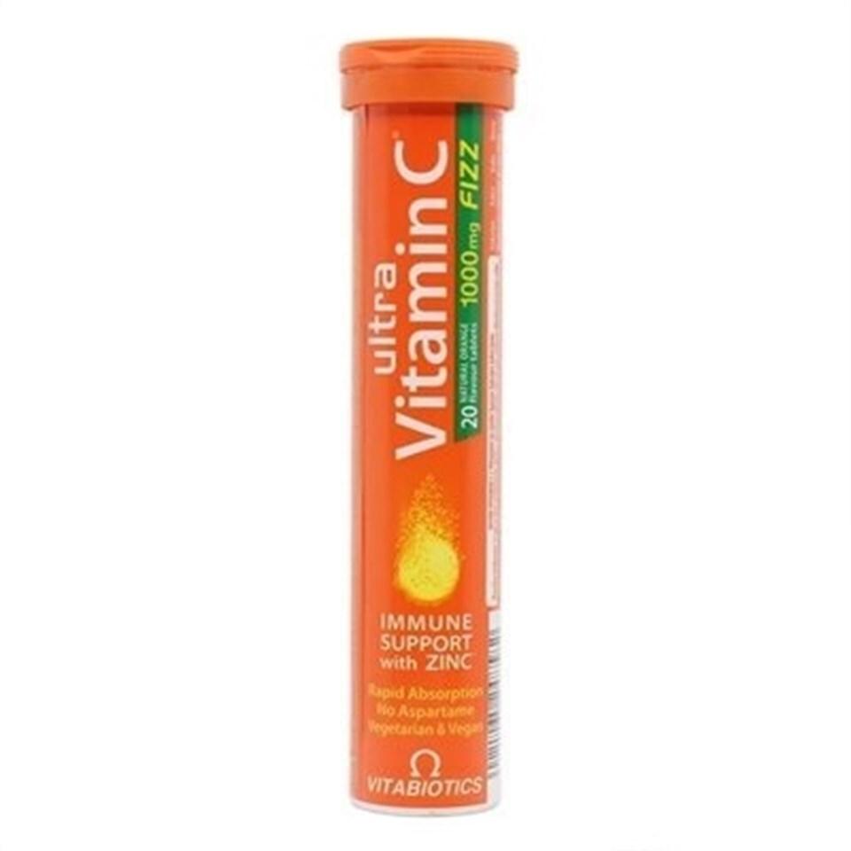 Vitabiotics Ultra Vitamin C 1000 mg Effervescent Tablets - Immune System Support & Energy Boost - image 3