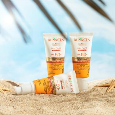 Bioxcin Sunscreen for Skin Prone to Spots - SPF 50+, Anti-Aging, Non-Greasy, Water-Resistant - Ideal for Sensitive Skin Bioxcin SPF 50+ Sunscreen for Sensitive Skin sunscreen for sensitive skin, SPF 50+ sunscreen, anti-spot skincare, UVA and UVB protection, non-comedogenic sunscreen, skincare for hyperpigmentation, dry touch sunscreen, water-resistant sunscreen, Bioxcin, sun care, skin protection, anti-aging skincare