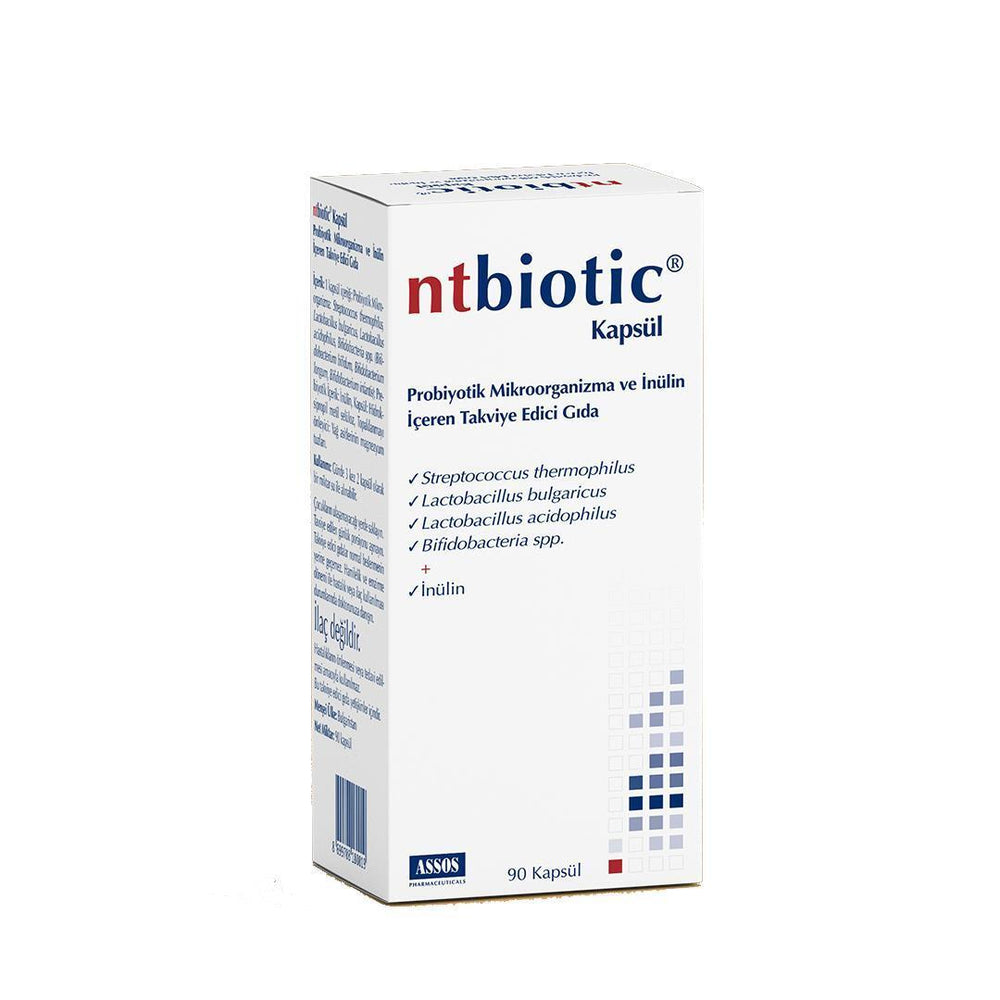 Assos Ntbiotic: Probiotic Supplement for Enhanced Gut & Digestive Health - Lactobacillus, Bifidobacteria & Inulin - 90 Capsules - image 3