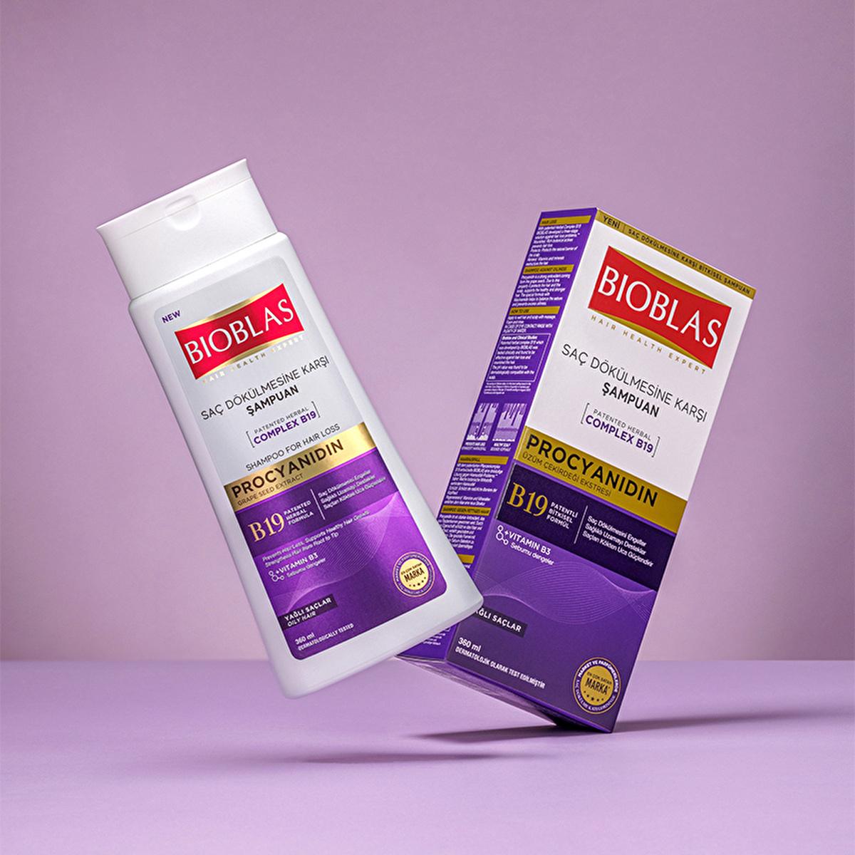 Bioblas Procyanidin Anti-Hair Loss Shampoo with Biotin - Paraben-Free, 12.18 fl oz Bioblas Anti-Hair Loss Shampoo with Biotin - 12.18 fl oz hair loss shampoo, anti hair loss shampoo, Paraben-free shampoo, Biotin shampoo, Procyanidin extract shampoo, hair care, natural hair products, hair strengthening, reduce hair shedding, oily scalp solution, daily hair care, healthy hair products, Bioblas