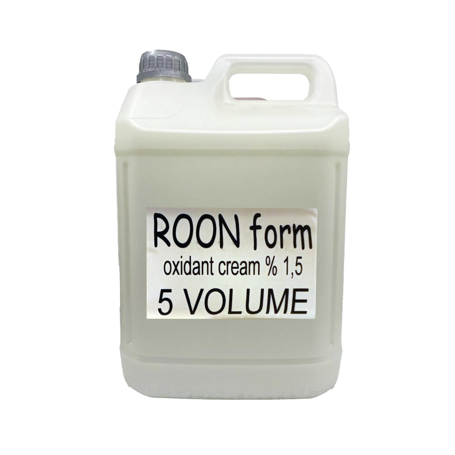 Roon Form %1.5 Oksidan Krem 5 Volume 5000 ml - Bulk Hair Bleach Developer & Color Activator for Professionals Roon Form %1.5 Oksidan Krem - Bulk Hair Developer Oksidan Krem, Hair Bleach Developer, Hair Color Activator, Bulk Hair Care, Professional Hair Products, Hair Coloring, Bleaching, Professional Hairstylists, Bulk Packaging, Cost-Effective Hair Care