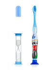 Benri Dent Children's Toothbrush with Soft Bristles & 2-Minute Sand Timer - Gentle on Teeth & Gums, Ergonomic - Toothpaste