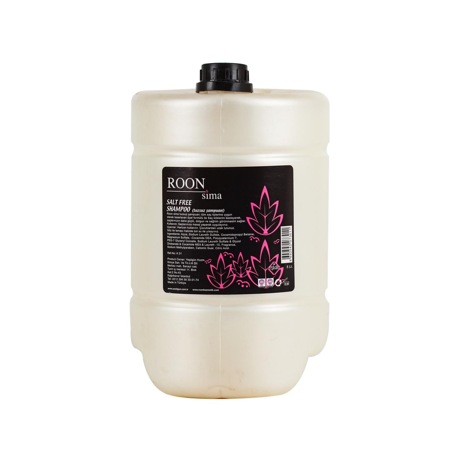 Roon Sima Salt-Free Shampoo 5000ml - Bulk, Gentle Hair Care for Professionals & Sensitive Scalps Roon Sima Salt-Free Shampoo 5000ml - Gentle Bulk Hair Care salt-free shampoo, bulk shampoo, Roon Sima shampoo, 5000 ml shampoo, salt-free hair care, gentle hair care, professional hair care, sensitive scalp shampoo, bulk hair care products, cost-effective shampoo, hair care for professionals