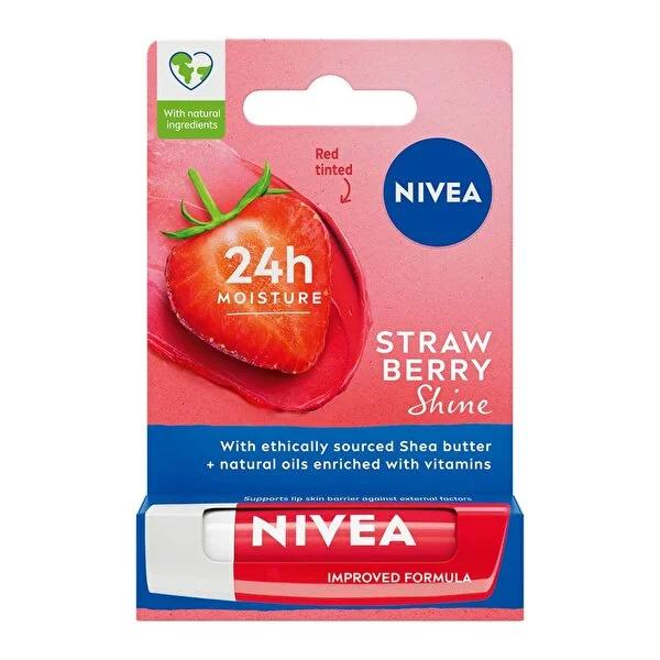 Nivea Strawberry Lip Care - Moisturizing, Tinted Shine with Hydra IQ - Fruity Shine Lip Balm Nivea Strawberry Lip Care - Moisturizing & Tinted Shine Nivea Lip Care, Strawberry Lip Balm, Moisturizing Lip Gloss, Fruity Shine Lip Care, Hydra IQ Lip Moisturizer, Lip Care Products, Moisturizing Lip Products, Scented Lip Balms, Tinted Lip Care, Natural Lip Color Enhancement, Lip Hydration, Strawberry Scented, Cosmetic Lip Care, Personal Care, Beauty Products, Skincare, Gift Ideas, Practical Gifts