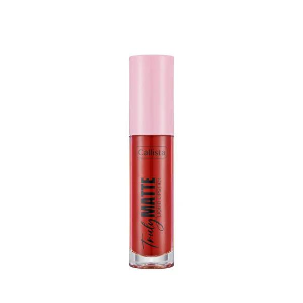 Callista Truly Matte Liquid Lipstick - Long-Lasting, Moisturizing Red Lip Color for Makeup Enthusiasts Callista Matte Liquid Lipstick - Long-Lasting Red Lip Color liquid lipstick, matte lipstick, long-lasting lipstick, moisturizing lipstick, red lipstick, makeup, cosmetics, beauty products, lip care, Shea butter lipstick, antioxidant lipstick, vibrant red lip color, daily wear makeup, special occasion makeup