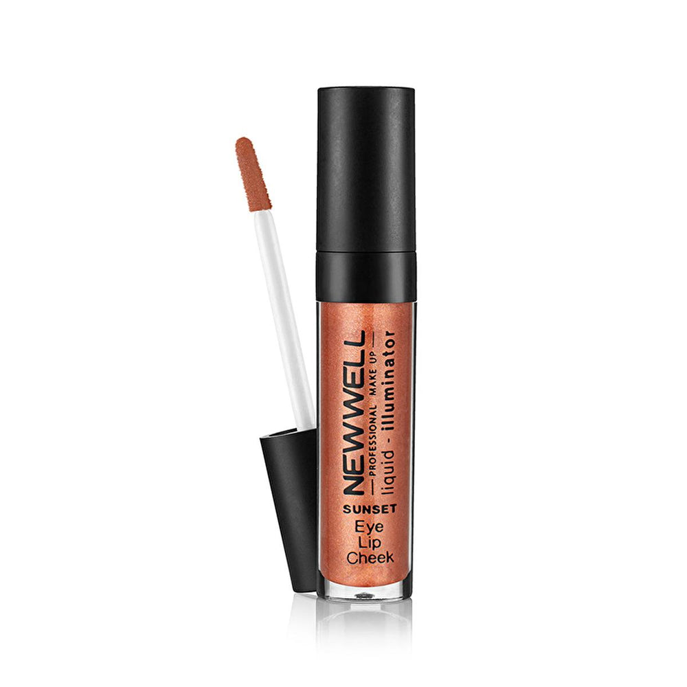 New Well Liquid Illuminator 3 in 1 - Multi-Purpose Creamy Highlighter for Eyes, Cheeks, and Lips - Highlighter