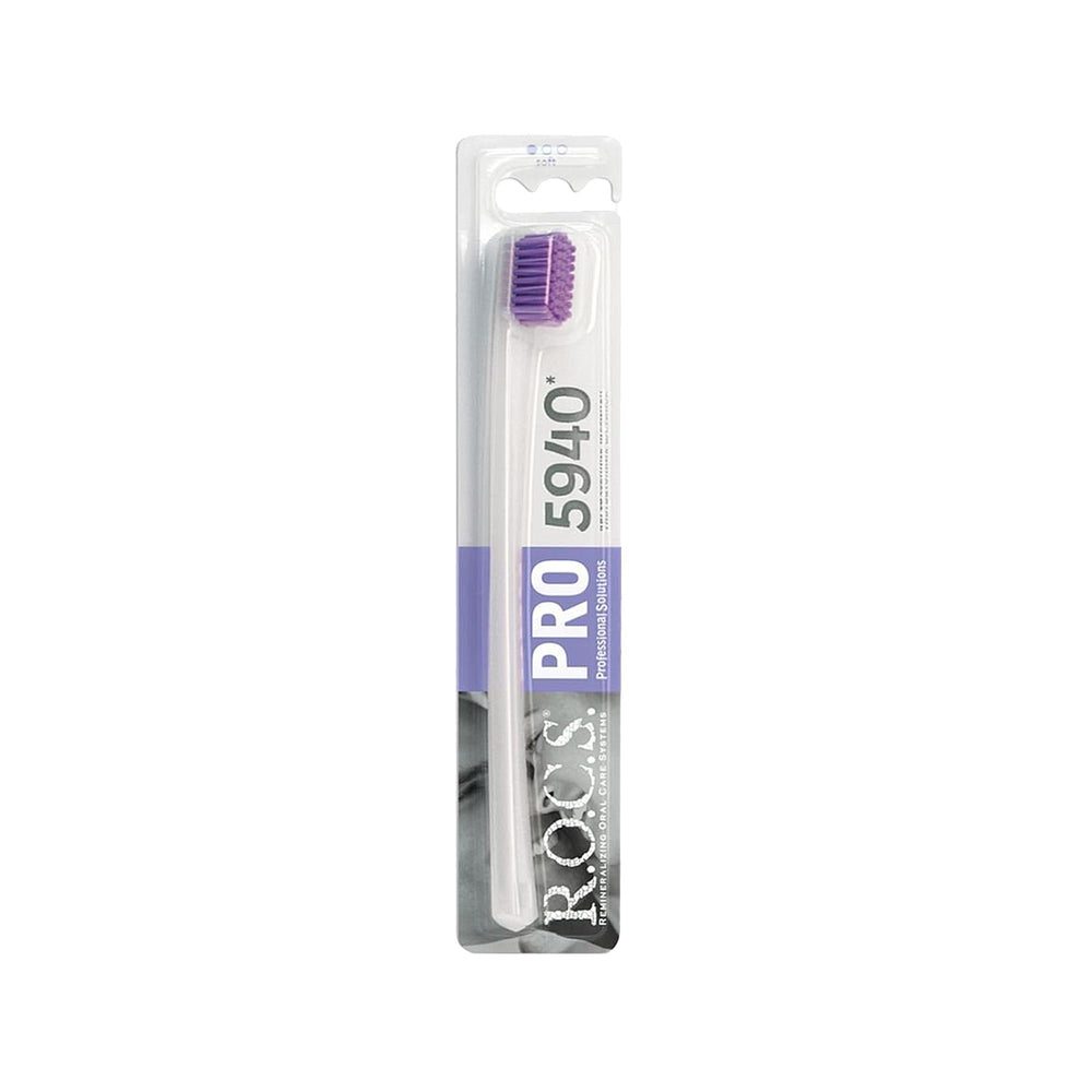 ROCS PRO 5940 Soft Toothbrush for Adults - Gentle Oral Care for Sensitive Teeth and Gums - image 2