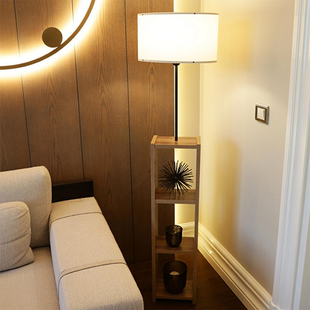 Homing Decorative Floor Lamp with 3-Shelf Storage - Modern Lighting Solutions for Home & Office - view 3
