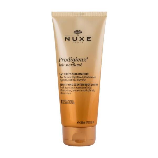 nuxe prodigieux lait parfum 200ml bottle, luxury hydrating body milk with shimmering effect, nuxe skincare for all skin types Nuxe Prodigieux Lait Parfume - Hydrating Body Milk | 200ml Nuxe Prodigieux Lait Parfume - Hydrating Body Milk nuxe, body-milk, hydrating-skin, skincare, fragrant-lotion, shimmering-skin, moisturizer, luxury-beauty, ai-generated, all-skin-types