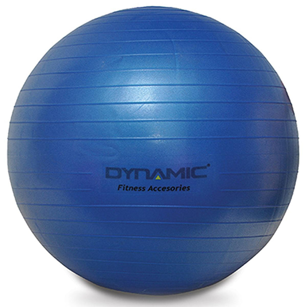 Dynamic Gymball 65 cm Anti-Burst Pilates Exercise Ball with Inflation Device - Blue