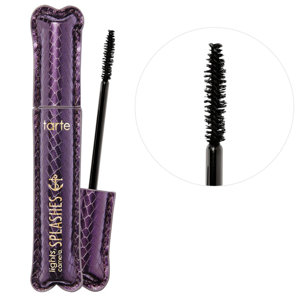 Tarte Lights, Camera, Splashes&trade; Waterproof Mascara - Lengthening, Curling, Volumizing & Conditioning, Cruelty-Free Tarte Waterproof Mascara - Lengthening & Volumizing waterproof mascara, lengthening mascara, cruelty-free cosmetics, natural ingredient mascara, conditioning mascara, Tarte, Lights Camera Splashes, long-lasting mascara, volumizing mascara, curling mascara, ethical beauty products, cleaner beauty, cosmetics for active lifestyles, special occasion makeup, daily makeup essentials