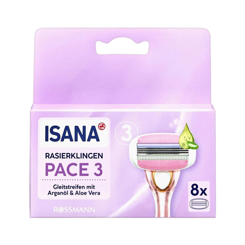 Isana 3-Blade Men's Razor Replacement Cartridges 8 Count