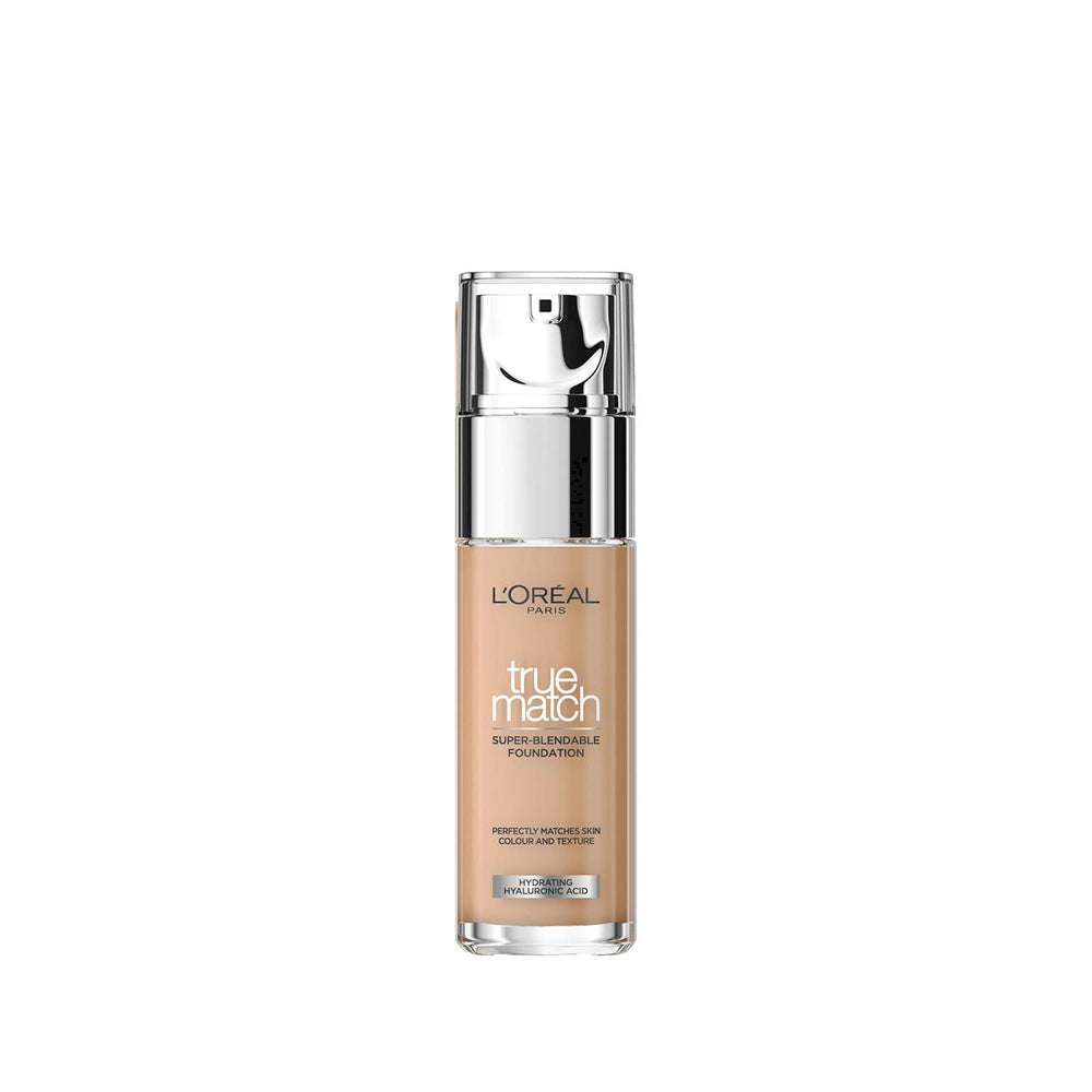 L'Oreal Paris True Match Liquid Foundation: Hydrating, Natural Finish - 3.D/3.W Warm Undertone, Evens Skin Tone, Enriched with Hyaluronic Acid & Vitamin E - image 2