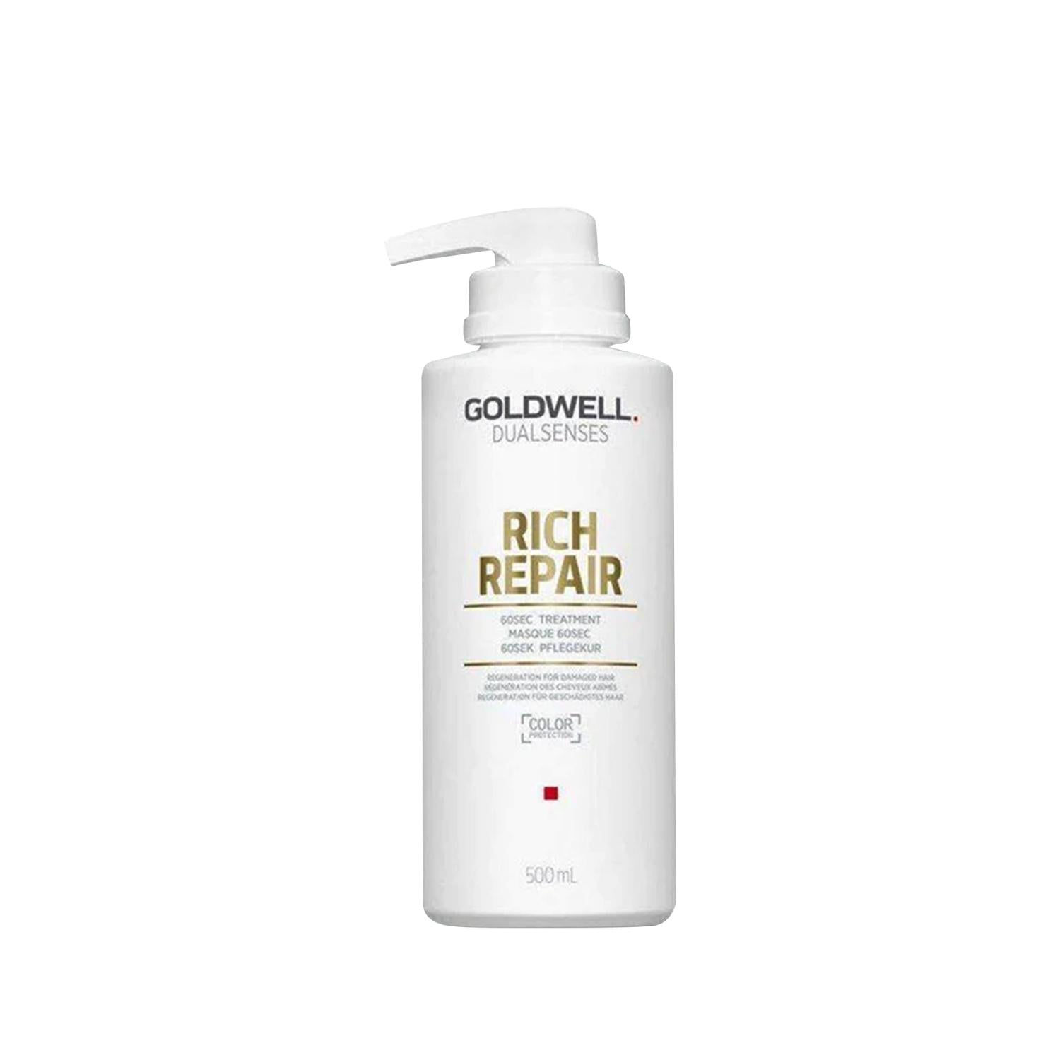 Goldwell Dualsenses Rich Repair 60Sec Treatment - Quick 1-Minute Hair Repair & Nourishment for Damaged Hair Goldwell Dualsenses 60Sec Hair Treatment for Repair hair treatment, hair repair, Goldwell Dualsenses, rich repair formula, 60-second hair treatment, damaged hair repair, hair nourishment, professional hair care, salon-quality hair products, hair care routine, quick hair repair